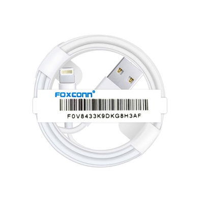 Кабель FOXCONN USB на Lightning, 1 м Белый