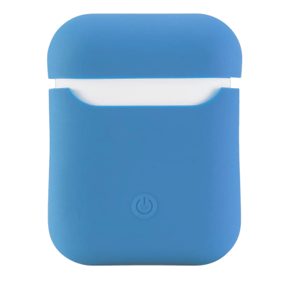 Чехол для Apple AirPods 1/2 Silicone Case Coastal blue, прибрежный синий