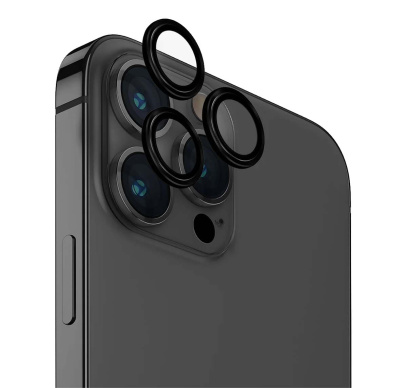 Защитное стекло для камеры iPhone 15 Pro Max UNIQ OPTIX Camera Lens protector Aluminium (IP6.7P(2023)-ALENSBLK) Чёрный