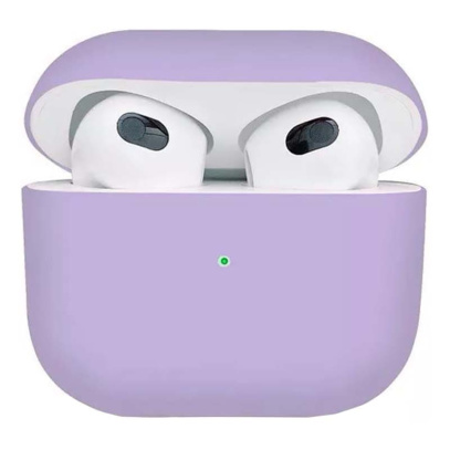 Чехол для Apple AirPods 3 Silicone Case Protection Сиреневый
