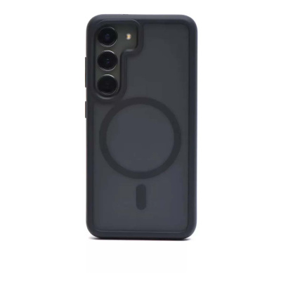 Чехол для Samsung S24 Plus/S25 Plus c MagSafe Silicone Case Black, чёрный