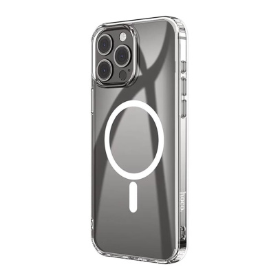 Чехол hoco. Magnetic Smartphone CASE для Apple iPhone 15 Pro Max Прозрачный