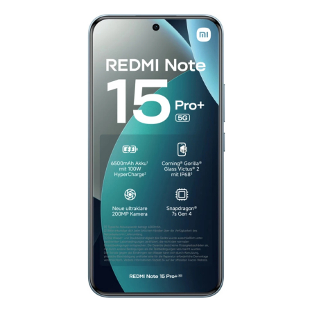 Xiaomi Redmi Note 15 Pro+ 5G 12/512Gb Glacier Blue, голубой