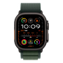 Apple Watch Ultra 2 (2024), 49 мм корпус из титана цвета «Black», ремешок Alpine Loop размера M цвета «Dark Green»