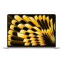 Apple MacBook Air 15" (M3, 8C CPU, 10C GPU, 2024) 16/512Gb SSD (MXD33) Starlight, «сияющая звезда»