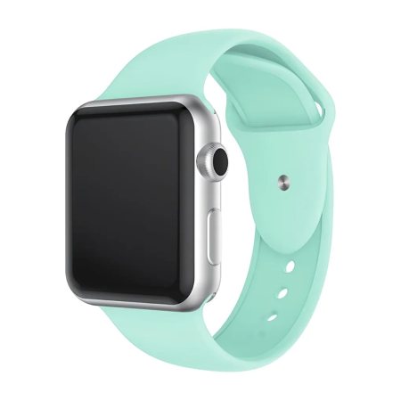 Ремешок для Apple Watch 42/49 mm Silicone Case Бирюзовый