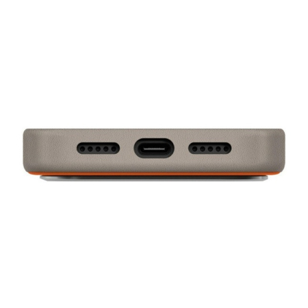Чехол для iPhone 17 Pro с MagSafe UNIQ DS LYDEN (IP6.3P(2025)-LDSFORGFGRY) Оранжево-серый