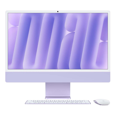 Apple iMac 24" (M4 8C CPU, 8C GPU, 2024) Retina 4,5K, 16Gb, 256Gb SSD (MWUH3) Purple, фиолетовый