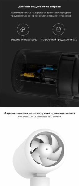 Фен для волос Xiaomi Mijia H101 Anion портативный складной (CMJ04LXW) Белый