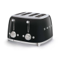 Тостер на 4 ломтика SMEG 50s style (TSF03BLEU) Черный