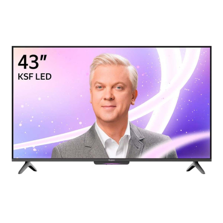 Телевизор Яндекс ТВ Станция Бейсик (Алиса) на YaGPT 43" 4K UHD, 60 Гц, LED (YNDX-00074)