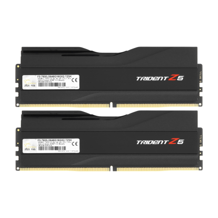 Оперативная память G.SKILL Trident Z5 (F5 7600J3646G16GX2 TZ5K) DDR5 32GB 7600MHz CL36 UDIMM 2x16GB RGB Black