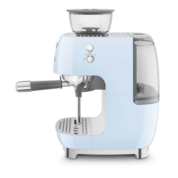 Кофемашина эспрессо со встроенной кофемолкой SMEG 50s style (EGF03PBEU) Пастельный голубой