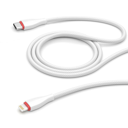 Дата-кабель Deppa Ceramic USB-C - Lightning, 1 м (72399) Белый