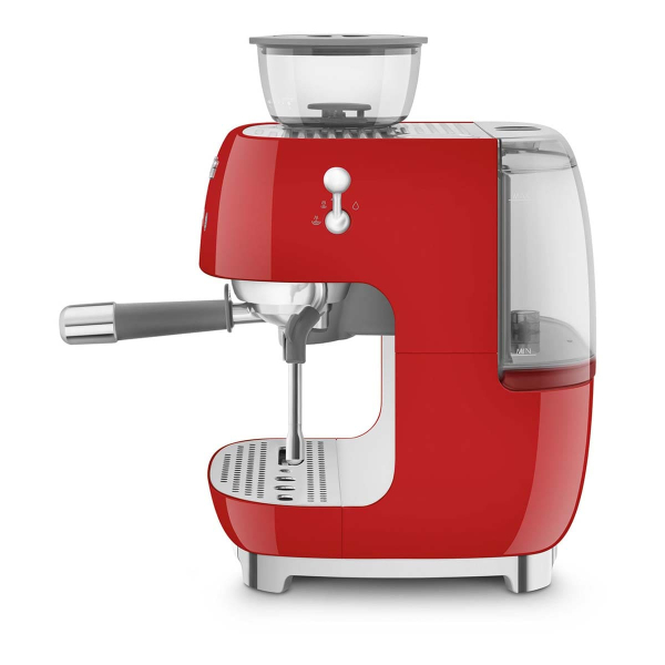 Кофемашина эспрессо со встроенной кофемолкой SMEG 50s style (EGF03RDEU) Красный
