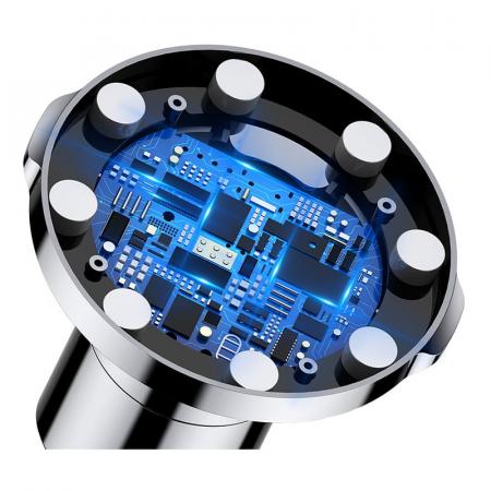 Автомобильный магнитный держатель с функцией беспроводной зарядки Baseus Big Ears Car Mount Wireless Charger (WXER-01) Черный