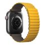 Ремешок для Apple Watch 42/44/45/49 mm UNIQ Revix Reversible Magnetic (45MM-REVMUSKAK) Желтый/Серый