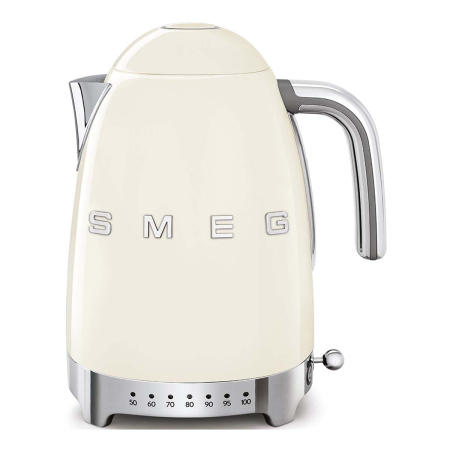 Чайник электрический SMEG 50s Style с регулируемой температурой (KLF04CREU) Cream, кремовый