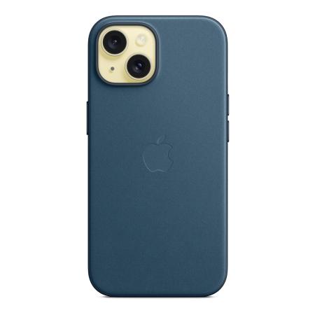 Чехол FineWoven Case для Apple iPhone 15 с MagSafe Pacific Blue, синий